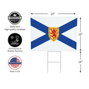 Canada Nova Scotia Yard Sign with H-Stake, 24"x18"