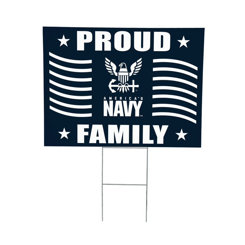 US Navy Proud Family Yard Sign