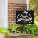 This Calls For Cake Graduation 2026 Yard Sign, "Congrats Graduate 2026", 24"x18"