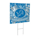Detroit Lions Yard Sign, Holiday