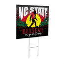 North Carolina State University Yard Sign, Bigfoot