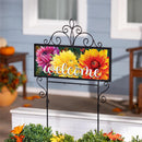 Fall Mums PVC Horizontal Yard Sign, 20"Wx 8"H