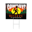 Oklahoma State University Yard Sign, Bigfoot
