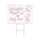 Yard Sign, Bunny Welcome Baby Girl
