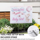 Yard Sign, Bunny Welcome Baby Girl