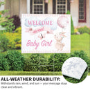 Yard Sign, Bunny Welcome Baby Girl
