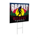 Atlanta Braves Yard Sign, Bigfoot