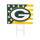 Green Bay Packers Stars & Stripes Yard Sign