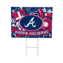 Atlanta Braves Yard Sign, Holiday