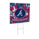 Atlanta Braves Yard Sign, Holiday