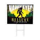University of Iowa Yard Sign, Bigfoot