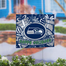 Seattle Seahawks Yard Sign, Holiday