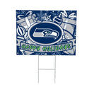 Seattle Seahawks Yard Sign, Holiday