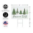 Shades of Emerald Yard Sign, 24"x18"