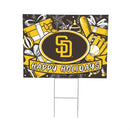 San Diego Padres Yard Sign, Holiday