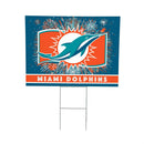 Miami Dolphins Yard Sign, Patriotic