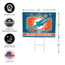 Miami Dolphins Yard Sign, Patriotic