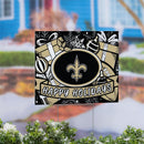 New Orleans Saints Yard Sign, Holiday