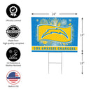 Los Angeles Chargers Yard Sign, Patriotic