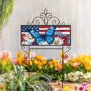 Patriotic Butterfly PVC Horizontal Yard Sign, 20"Wx 8"H