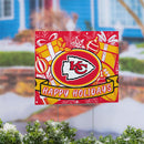 Kansas City Chiefs Yard Sign, Holiday