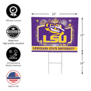 Louisiana State University Yard Sign, Patriotic