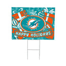 Miami Dolphins Yard Sign, Holiday