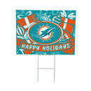 Miami Dolphins Yard Sign, Holiday