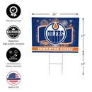 Edmonton Oilers Yard Sign, Patriotic