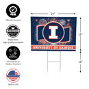 University of Illinois Yard Sign, Patriotic