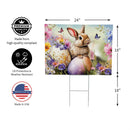 Easter Yard Sign, Sweet Spring Bunny, 24"x18"