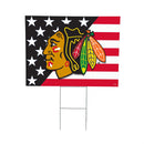 Chicago Blackhawks Stars & Stripes Yard Sign