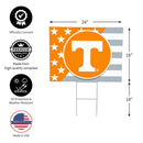 Tennessee Volunteers Stars & Stripes Yard Sign