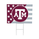 Texas A&M Aggies Stars & Stripes Yard Sign