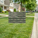 Red White & Bloom Yard Sign with H-Stake, Flag, 24"x18"