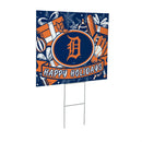 Detroit Tigers Yard Sign, Holiday
