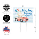 Yard Sign, Bear Baby Boy Arriving Soon