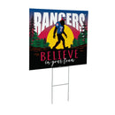 Texas Rangers Yard Sign, Bigfoot
