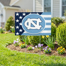 North Carolina Tar Heels Stars & Stripes Yard Sign