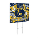 Milwaukee Brewers Yard Sign, Holiday
