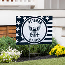 US Navy Veteran Yard Sign