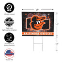 Baltimore Orioles Yard Sign, Patriotic