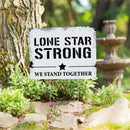Hearts in Action for Texas Yard Sign "Lone Star Strong"