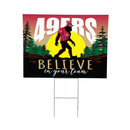 San Francisco 49ers Yard Sign, Bigfoot