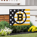 Boston Bruins Stars & Stripes Yard Sign