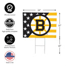Boston Bruins Stars & Stripes Yard Sign