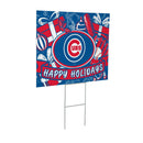 Chicago Cubs Yard Sign, Holiday