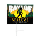 Baylor University Yard Sign, Bigfoot