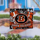 Cincinnati Bengals Yard Sign, Holiday