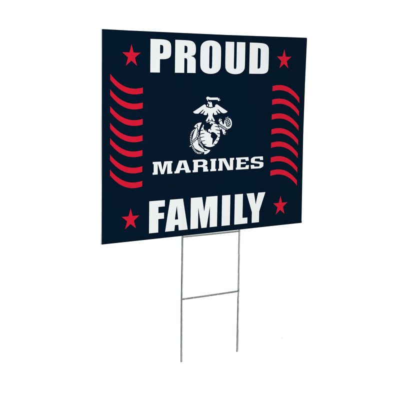 US Marine Proud Family Corps Yard Sign